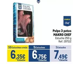 Oferta de Pulpo -  3 Patas por 7,49€ en Makro