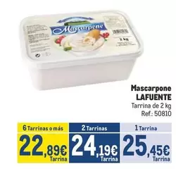 Oferta de Lafuente - Mascarpone por 25,45€ en Makro