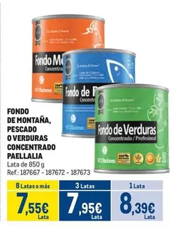 Oferta de Paellalia - De Montana Pescado O Verduras Concentrado por 8,39€ en Makro