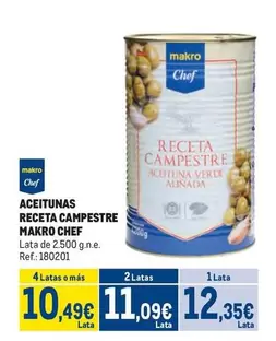 Oferta de Makro - Aceitunas Receta Campestre por 12,35€ en Makro