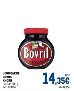 Oferta de Knorr - Jugo Carne Bovril por 14,35€ en Makro