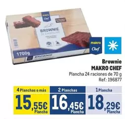 Oferta de Chef - Brownie por 18,29€ en Makro