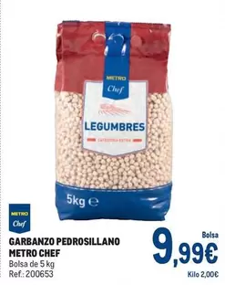 Oferta de Metro Chef - Garbanzo Pedrosillano por 9,99€ en Makro