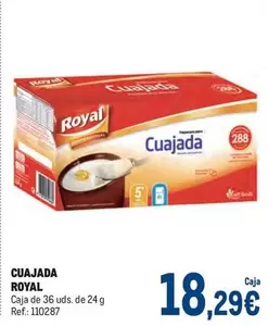 Oferta de Royal - Cuajada por 18,29€ en Makro