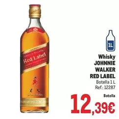 Oferta de Johnnie Walker - Whisky Red Label por 12,39€ en Makro