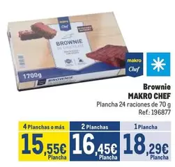 Oferta de Makro Chef - Brownie por 18,29€ en Makro