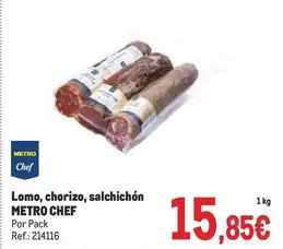 Oferta de Chef - Lomo, Chorizo, Salchichon por 15,85€ en Makro