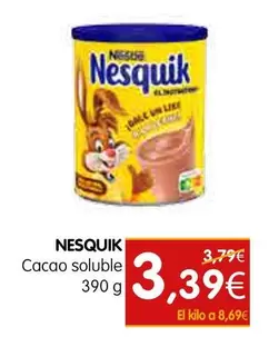 Oferta de Nesquik - Cacao Soluble por 3,39€ en Dicost