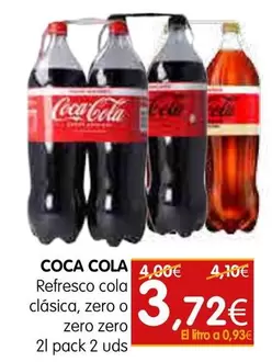 Oferta de Coca-Cola - Refresco Cola Clásica por 3,72€ en Dicost