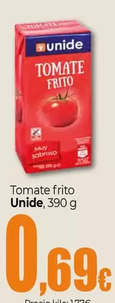 Oferta de Unide - Tomate Frito por 0,69€ en Unide Market