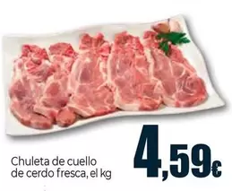 Oferta de Chuleta De Cuello De Cerdo Fresca por 4,59€ en Unide Market