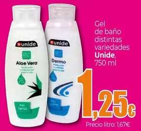 Oferta de Unide - Gel De Bano Distintas por 1,25€ en Unide Market