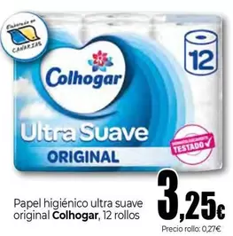 Oferta de Colhogar - Papel Higiénico Ultra Suave Original por 3,25€ en Unide Market