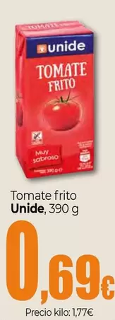 Oferta de Unide - Tomate Frito por 0,69€ en Unide Supermercados