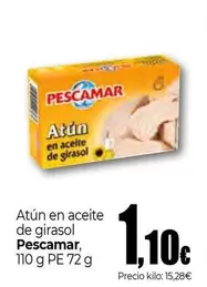 Oferta de Pescamar - Atun En Aceite De Girasol por 1,1€ en Unide Supermercados