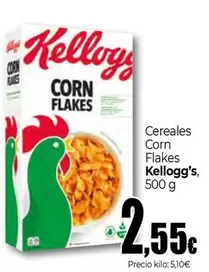 Oferta de Kellogg's - Cereales Corn Flakes por 2,55€ en Unide Supermercados