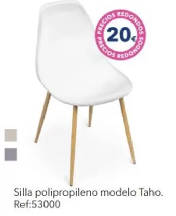 Oferta de Silla Polipropileno Modelo Taho. por 20€ en Tiendas MGI