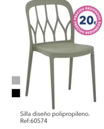 Oferta de Silla Diseño Polipropileno por 20€ en Tiendas MGI