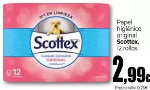 Oferta de Scottex - Papel Higiénico Original por 2,99€ en Unide Market