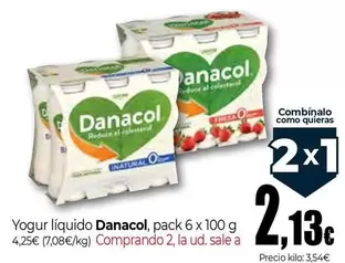 Oferta de Danone - Yogur Liquido Danacol por 4,25€ en Unide Market