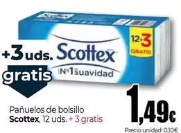 Oferta de Scottex - Pañuelos De Bolsillo por 1,49€ en Unide Market