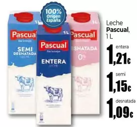 Oferta de Pascual - Leche por 1,09€ en Unide Supermercados