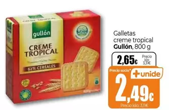 Oferta de Gullón - Galletas Creme Tropical por 2,65€ en Unide Supermercados