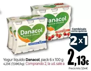 Oferta de Danacol - Yogur Liquido por 4,25€ en Unide Supermercados