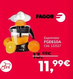 Oferta de Fagor - Exprimidor Fge610a por 11,99€ en Conforama