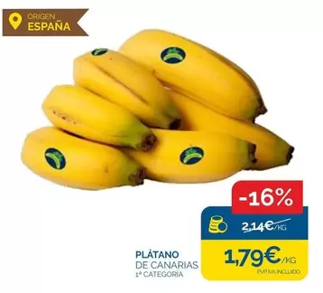 Oferta de Origen - Platano De Canarias por 1,79€ en Supermercados La Despensa