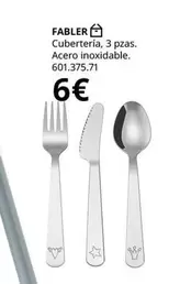 Oferta de Fabler Cubertería por 6€ en IKEA