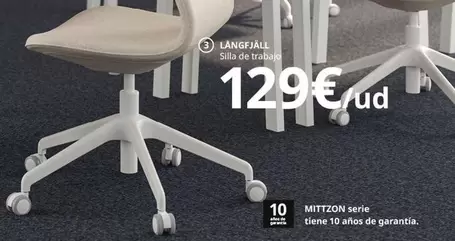 Oferta de Silla De Trabajo por 129€ en IKEA