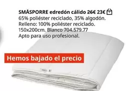 Oferta de Blanco - Smasporre Edredón Calido por 23€ en IKEA