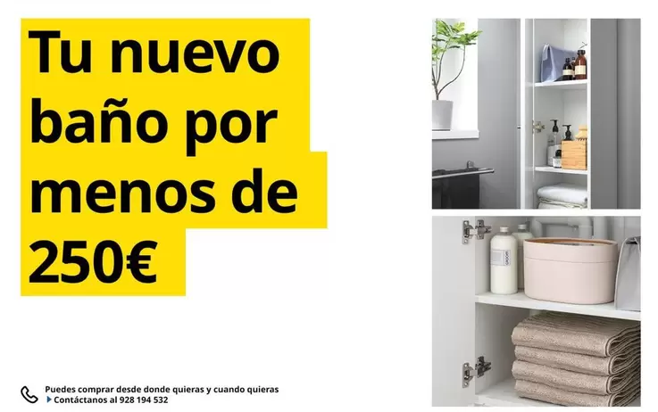 Oferta de Nuevo Baño Por Menos De 250€ por 250€ en IKEA