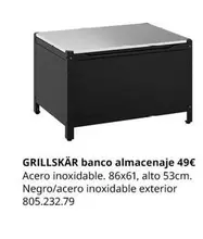 Oferta de Grillskär Banco Almacenaje por 49€ en IKEA