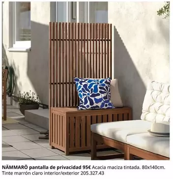 Oferta de Claro - Námmaró Pantalla De Privacidad por 95€ en IKEA