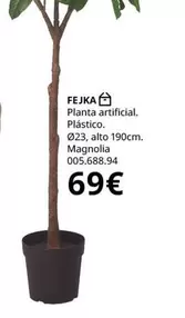 Oferta de Magnolia - Planta Artificial. Plástico. 023, Alto 190cm. por 69€ en IKEA