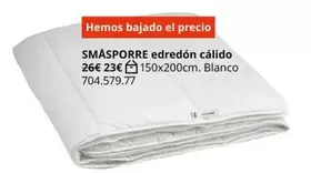 Oferta de Blanco - Smasporre Edredón Cálido por 23€ en IKEA