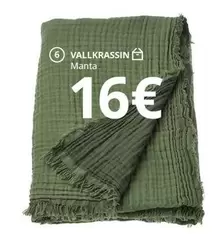 Oferta de Vallkrassin Manta por 16€ en IKEA