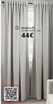 Oferta de Ikea - Cortina Opac por 44€ en IKEA