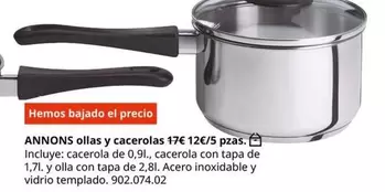 Oferta de Annans Ollas Y Cacerolas por 12€ en IKEA