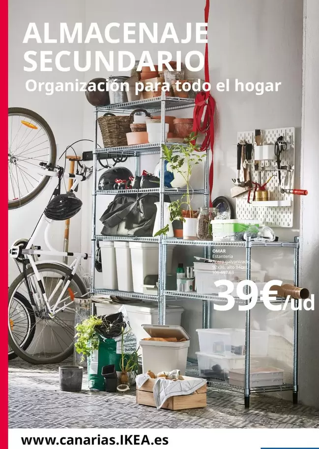 Oferta de Almacenaje Secundario por 39€ en IKEA