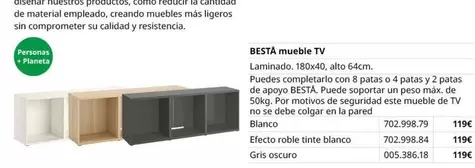 Oferta de Planeta - Mesa Mueble TV en IKEA