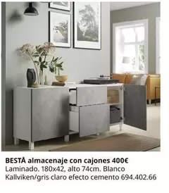 Oferta de Besta - Almacenaje Con Cajones por 400€ en IKEA