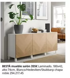 Oferta de Besta Mueble Salón por 355€ en IKEA