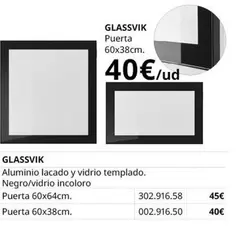 Oferta de Glassvik por 40€ en IKEA