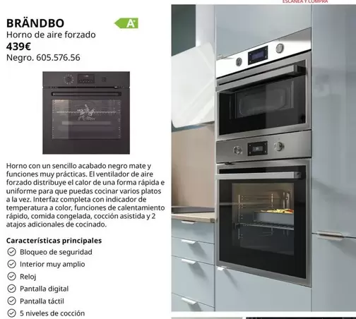 Oferta de Aire - Horno De  Forzado por 439€ en IKEA