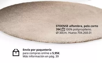 Oferta de Stoense Alfombra, Pelo Corto por 39€ en IKEA