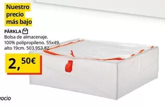 Oferta de Bolsa De Almacenaje por 2,5€ en IKEA