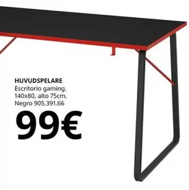 Oferta de Gaming - Escritorio Gaming por 99€ en IKEA